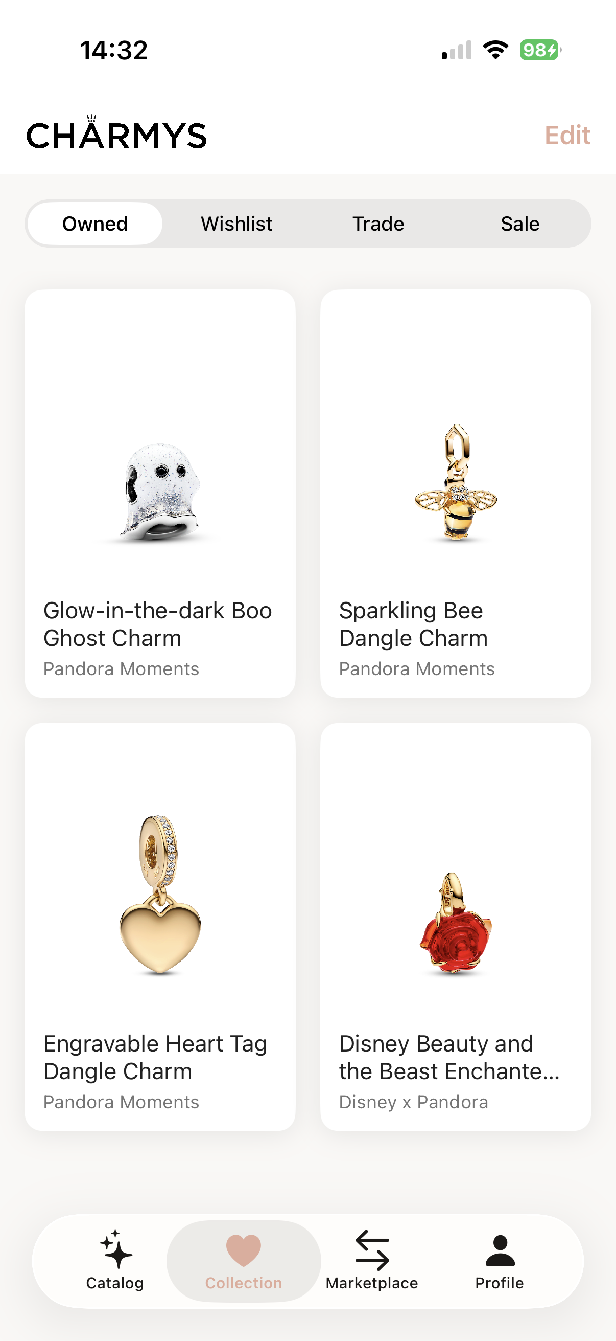 Charmys App Screenshot